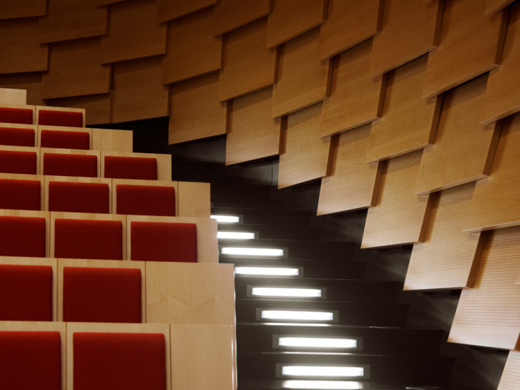 Auditorium i HUBNORDIC af KLP Ejendomme